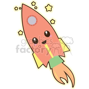 Spaceship vector clip art image