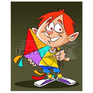 josh the cartoon character holding a kite