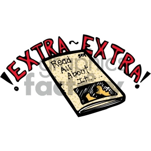 extra extra newspaper 007 c