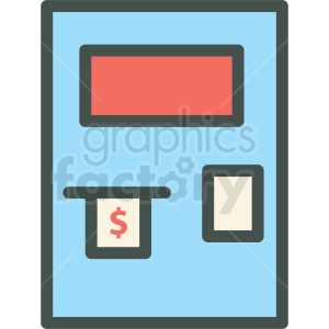 atm machine vector icon