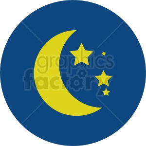 night sky vector icon