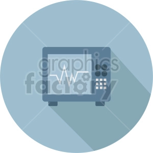 ekg machine vector icon graphic clipart 1