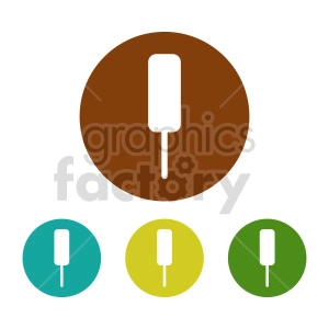 ice cream popsicle vector clipart set