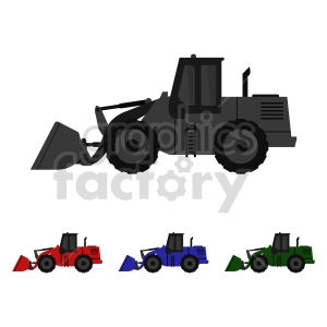 excavators bundle vector graphic