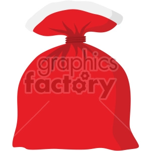 christmas santa bag icon