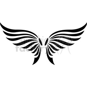 vinyl ready vector wing tattoo design 079