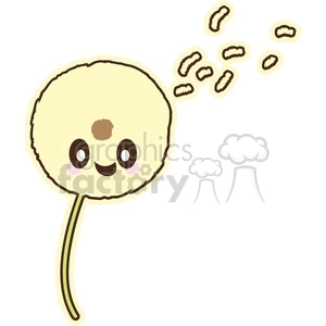 cartoon dandelion illustration clip art image