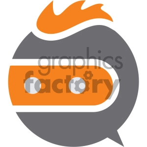 monster head vector icon art