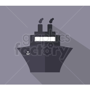 ship icon design on square background