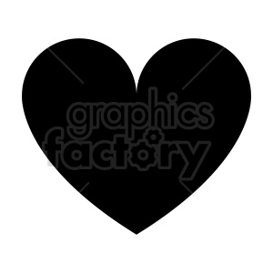 black heart vector clipart