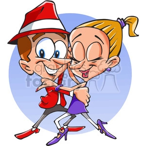 couple dancing cartoon