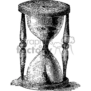 vintage hourglass vector vintage 1900 vector art GF