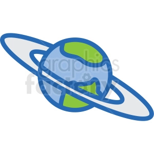 earth like planet vector icon