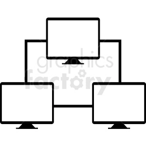 computer network vector clipart