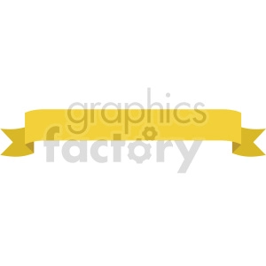 yellow ribbon design vector clipart