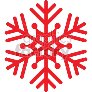 red snowflake rf clip art