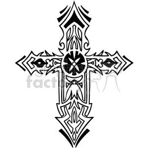 cross clip art tattoo illustrations 004