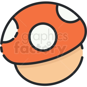 mushroom vector clipart