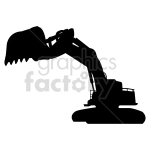 excavator vector graphic