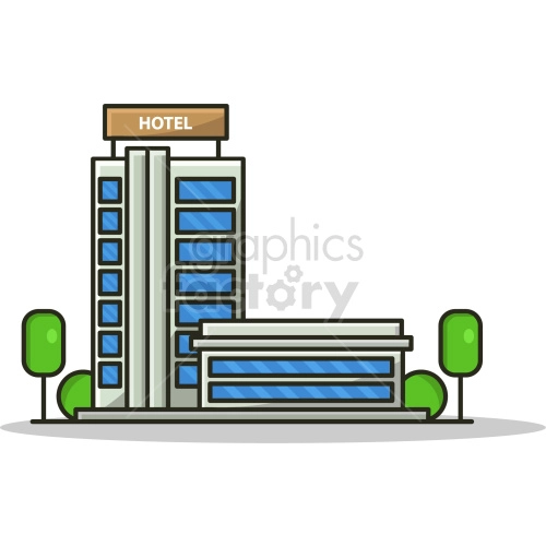 hotel vector clipart