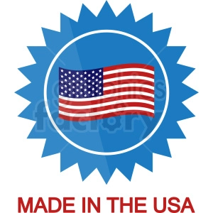 made usa icon label