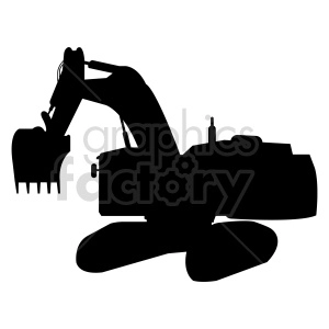 excavator vector clipart