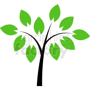 vector tree design no background