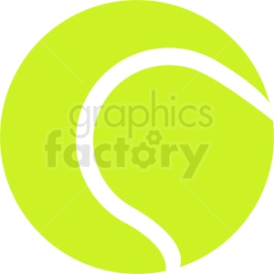 yellow tennis ball vector clipart