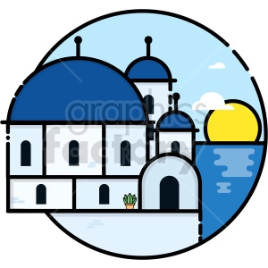 greece vector clipart icon