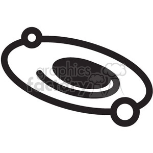 galaxy orbit vector icon