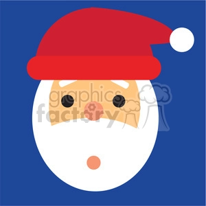 santa head oops icon vector art