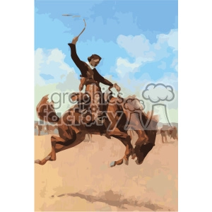 frederic remington vector art bronco buster vector art GF