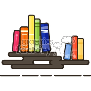 Books flat vector icon design