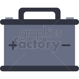 car battery vector flat icon