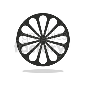 lemon slice vector icon