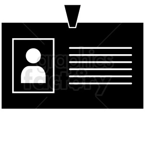 office id badge vector