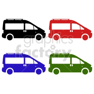 mini van bundle vector clipart