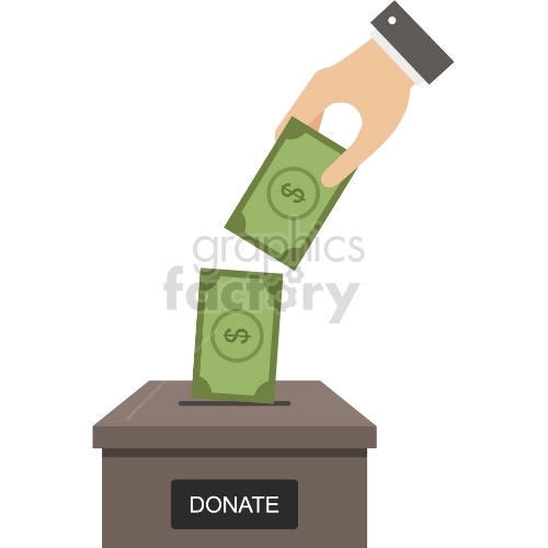 donate vector graphic