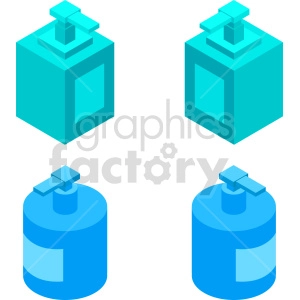 soap bottle bundle vector graphic