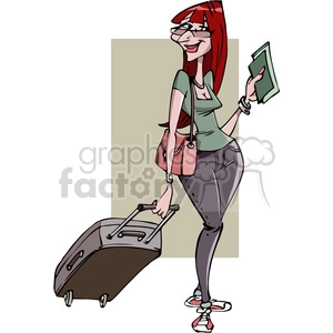 female tourist on vacation