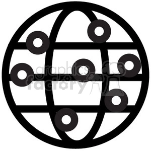 social media global vector icon