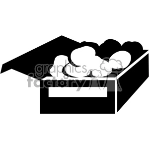 box of food svg cut file vector