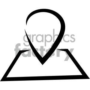 navigation map marker vector flat icon