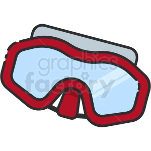 swimming goggles vector clipart