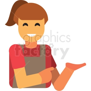 female flat icon vector icon