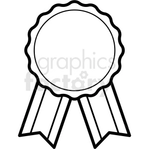 blank ribbon template design vector