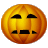 This animation shows a jack-o-lantern with the letter f. The mouth opens up and reveals the letter