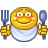   smilie smilies animtions eatinghungry food dinner Animations Mini Smilies emoticon dinner 