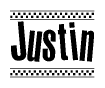 Nametag+Justin 