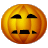 This animation shows a jack-o-lantern with the number 2. The mouth opens up and reveals the number